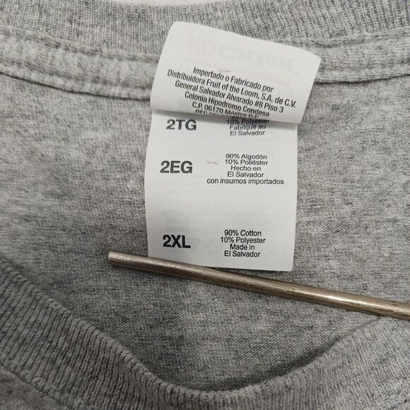 MONDAYS GOT ME LIKE A SLOTH Casual Fun Gray Blue Graphics T-Shirt Men's 2XL - Picture 6 of 9